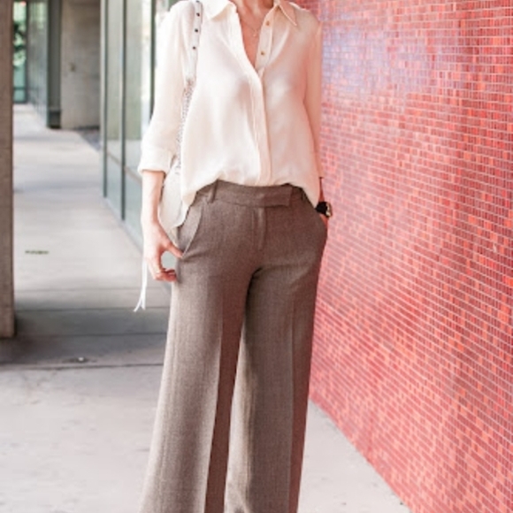 French Connection Asymmetric Silk Cream Blouse - Picture 4 of 9